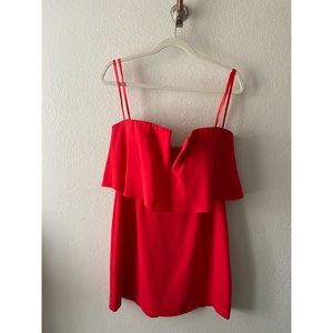 BCBG Red Strapless Mini Dress - 12